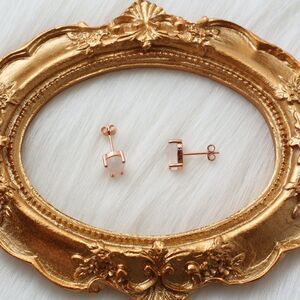 Sterling Silver Moonstones Earrings, MOONSTONE EARRINGS,14k Rose Gold Earrings